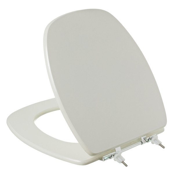 Assento Sanitário Formatos Thema com Fechamento Comum Oval MDF Biscuit Sicmol - Imagem 3