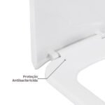 Assento Sanitário Luna Especial Polipropileno Fechamento Suave Branco Sensea - Imagem 5