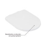 Assento Sanitário Luna Especial Polipropileno Fechamento Suave Branco Sensea - Imagem 3