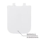 Assento Sanitário Lyon/Misti Polipropileno Fechamento Suave Branco Sensea - Imagem 2