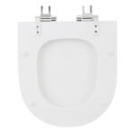 Assento Sanitário Formatos Riviera e Smart com Soft Close Quadrado Poliéster Branco Sensea - Imagem 9