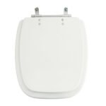 Assento Sanitário Formatos City com Fechamento Comum Oval Resina Branco Policlass