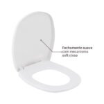 Assento Sanitário Aspen Polipropileno Fechamento Suave Branco Sensea - Imagem 4
