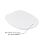 Assento Sanitário Aspen Polipropileno Fechamento Suave Branco Sensea - Imagem 3
