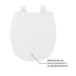 Assento Sanitário Aspen Polipropileno Fechamento Suave Branco Sensea - Imagem 2