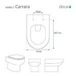 Assento Sanitario Carrara Branco Para Vaso Deca - Imagem 5