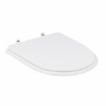 Assento Sanitário Formatos Carrara com Fechamento Comum Quadrado Poliéster Branco Sensea - Imagem 3