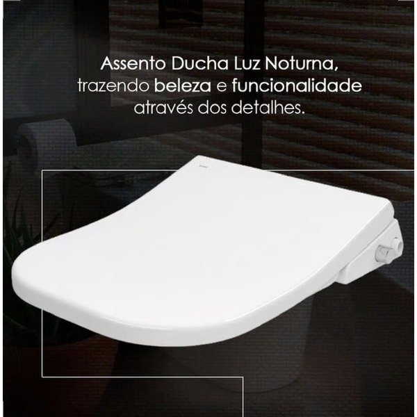 Assento Sanitário Deca Smart Ap.415b.17 Com Ducha E Luz Noturna Branco - Imagem 5
