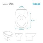 Assento Sanitário Eros Branco Para Vaso Incepa - Imagem 5