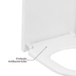Assento Sanitário Formatos Carrara com Soft Close Quadrado Termofixo Branco Deca - Imagem 4