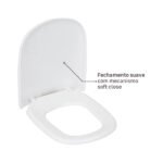 Assento Sanitário Lille|Etna Polipropileno Fechamento Suave Branco Sensea - Imagem 4