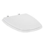 Assento Sanitário Formatos Monte Carlo com Fechamento Comum Quadrado Poliéster Branco Sensea - Imagem 3