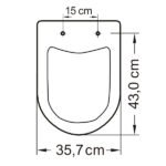 Assento Sanitário Quadrado Polipropileno Branco com Fechamento Comum Tupan - Imagem 8