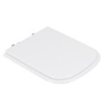 Assento Sanitário Formatos Quadra com Fechamento Comum Quadrado Poliéster Branco Sensea - Imagem 3