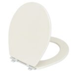 Assento Sanitário Formatos Ravena, Targa, Izy e Studio com Fechamento Comum Oval MDF Creme Sicmol - Imagem 4