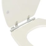 Assento Sanitário Formatos Ravena, Targa, Izy e Studio com Fechamento Comum Oval MDF Creme Sicmol - Imagem 5