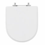 Assento Sanitário Formatos Riviera e Smart com Fechamento Comum Quadrado Poliéster Branco Sensea - Imagem 2