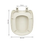 Assento Sanitário Sabatini Polipropileno Palha Fechamento Suave Tupan - Imagem 9