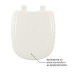 Assento Sanitário Sabatini Polipropileno Palha Fechamento Suave Tupan - Imagem 2