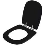 Assento Sanitário Sabatini Preto Para Vaso Icasa - Imagem 2