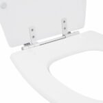 Assento Sanitário Formatos Village com Fechamento Comum Quadrado Poliéster Branco Sensea - Imagem 3