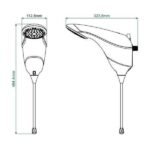 Chuveiro Zagonel Sublime Eletrônica 110v 5500w Branco - Imagem 3