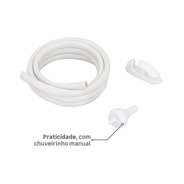 Chuveiro Elétrico Multitemperatura 127V (110V) 5500w Branco Redondo Fashion Lorenzetti - Imagem 4