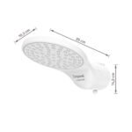 Chuveiro Elétrico Multitemperatura 127V (110V) 5500w Branco Redondo Moment Zagonel - Imagem 4