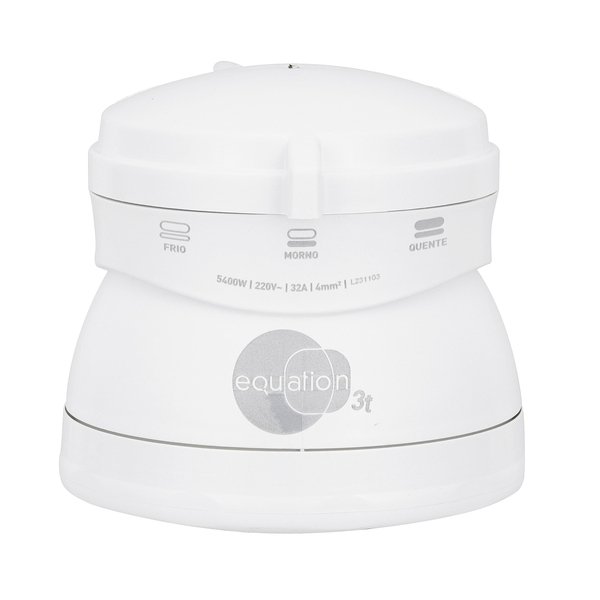 Chuveiro Elétrico Multitemperatura 220V 5400w Branco Redondo 3T Equation