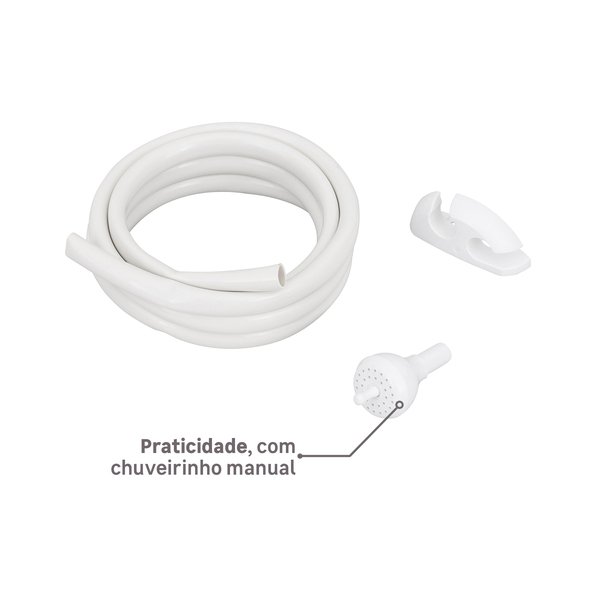 Chuveiro Elétrico Multitemperatura 220V 6800w Branco Redondo Fashion Lorenzetti - Imagem 5