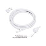 Chuveiro Elétrico Multitemperatura 220V 6800w Branco Redondo Ideale Plus Zagonel - Imagem 5