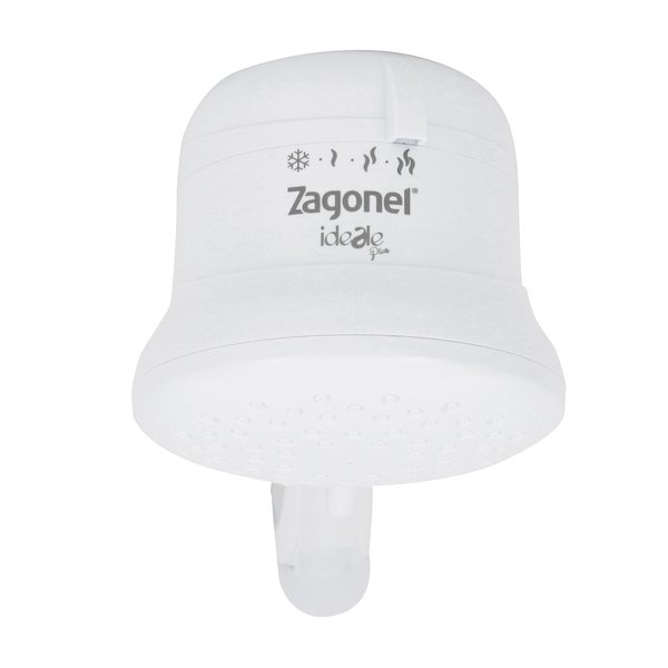 Chuveiro Elétrico Multitemperatura 220V 6800w Branco Redondo Ideale Plus Zagonel - Imagem 3