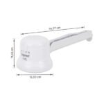 Chuveiro Elétrico Multitemperatura 220V 6800w Branco Redondo Ideale Plus Zagonel - Imagem 6