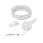 Chuveiro Elétrico Multitemperatura 220V 7800w Branco Redondo com Pressurizador Jet Turbo Lorenzetti - Imagem 6