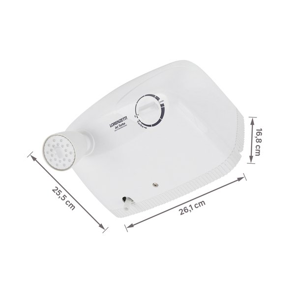Chuveiro Elétrico Multitemperatura 220V 7800w Branco Redondo com Pressurizador Jet Turbo Lorenzetti - Imagem 9
