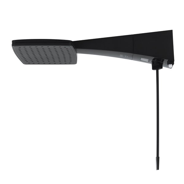 Chuveiro Elétrico Híbrido Eletrônico com Visor Digital 127V (110V) 5500w Preto Quadrado Polo Plus Hydra - Imagem 4