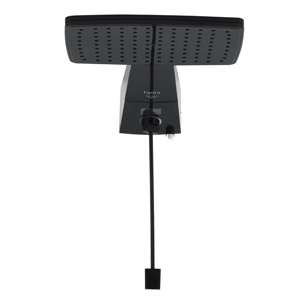 Chuveiro Elétrico Híbrido Eletrônico com Visor Digital 127V (110V) 5500w Preto Quadrado Polo Plus Hydra - Imagem 3