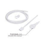 Chuveiro Elétrico Eletrônico 127V (110V) 5500w Branco Quadrado Ducali Zagonel - Imagem 8