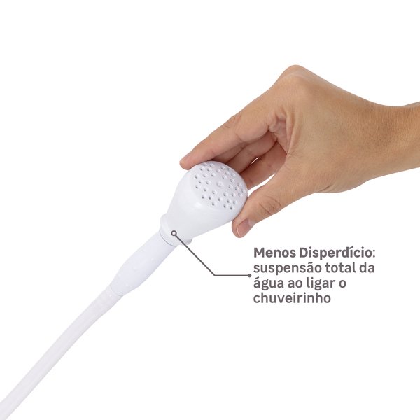 Chuveiro Elétrico Eletrônico 127V (110V) 5500w Branco Quadrado Ducali Zagonel - Imagem 9