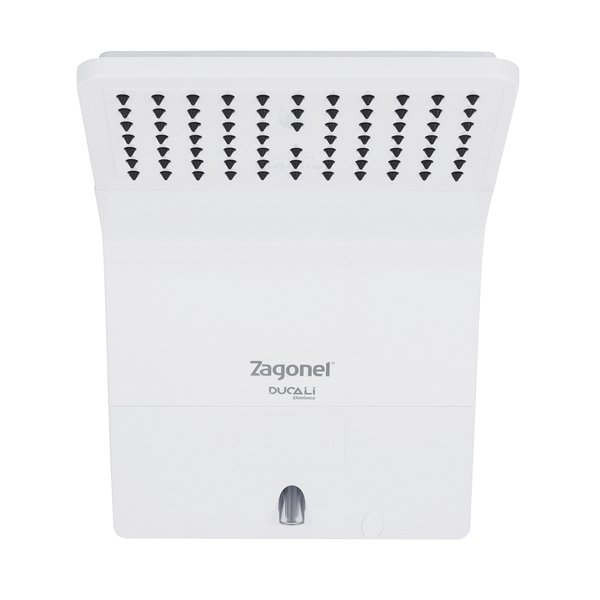 Chuveiro Elétrico Eletrônico 127V (110V) 5500w Branco Quadrado Ducali Zagonel - Imagem 4