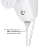 Chuveiro Elétrico Eletrônico 127V (110V) 5500w Branco Redondo Susie Equation - Imagem 5