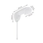 Chuveiro Elétrico Eletrônico 127V (110V) 5500w Branco Redondo ND Hydra - Imagem 7