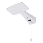 Chuveiro Elétrico Eletrônico com Visor Digital 127V (110V) 5500w Branco Quadrado Polo Plus Hydra