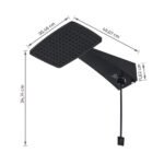 Chuveiro Elétrico Eletrônico 127V (110V) 5500w Preto Quadrado Polo Max Hydra - Imagem 8