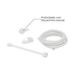 Chuveiro Elétrico Eletrônico 220V 6800w Branco Quadrado Futura Lorenzetti - Imagem 6