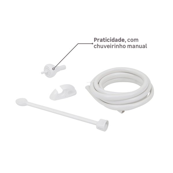 Chuveiro Elétrico Eletrônico 220V 6800w Branco Quadrado Futura Lorenzetti - Imagem 6