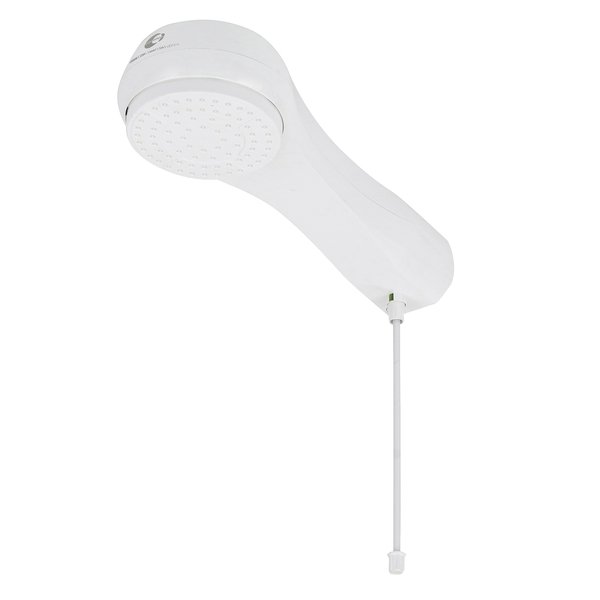 Chuveiro Elétrico Eletrônico 220V 6800w Branco Redondo Luka Equation