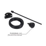 Chuveiro Elétrico Eletrônico 220V 6800w Preto Redondo Luka Equation - Imagem 5