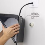 Chuveiro Elétrico Eletrônico 220V 7500w Preto Quadrado Ducali Zagonel - Imagem 5