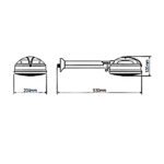 Chuveiro Elétrico Multitemperatura com Cano 220V 6800W Branco Evidence Fame - Imagem 2